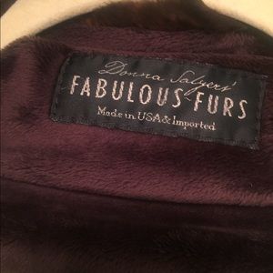 Faux fur poncho